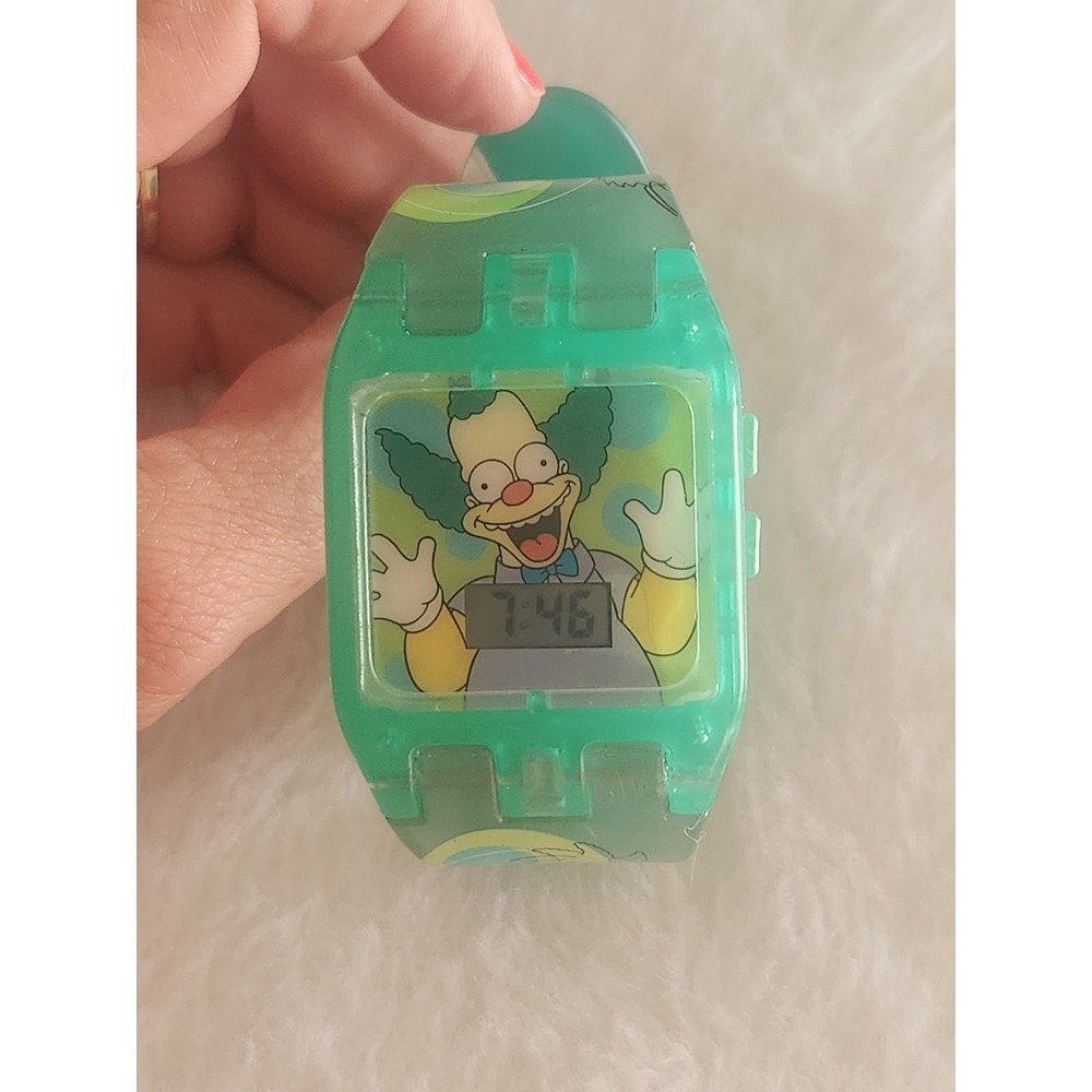 Krusty The Clown 2002 The Simpsons Burger King Watch Y2K. Works! Talks - Picture 7 of 11